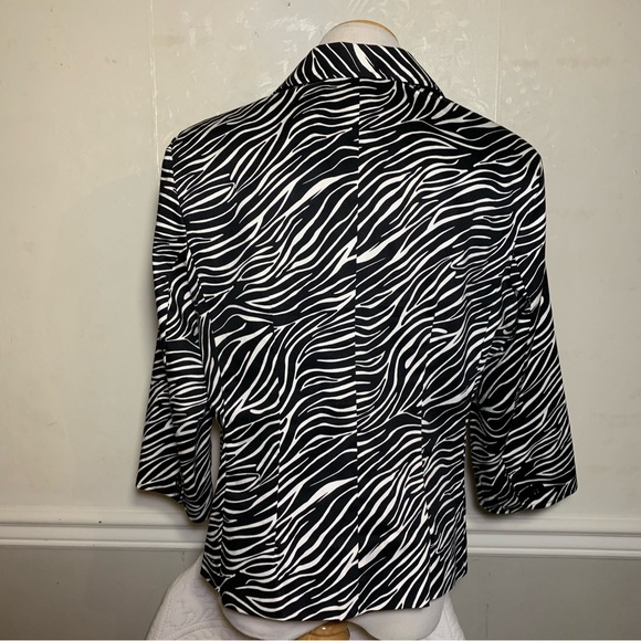 Elementz Zebra Print Blazer/ Jacket Size L - Picture 3 of 12